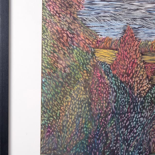 Barb Weinert McBee Signed Artist Proof Impressionist Relief Print