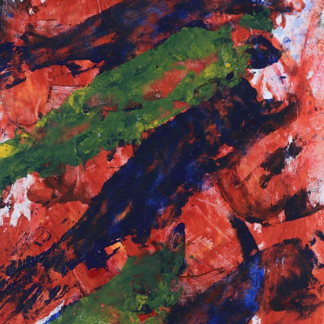 Original Abstract Acrylic by Dr. Pamela "P.K." Smith "Upstream"