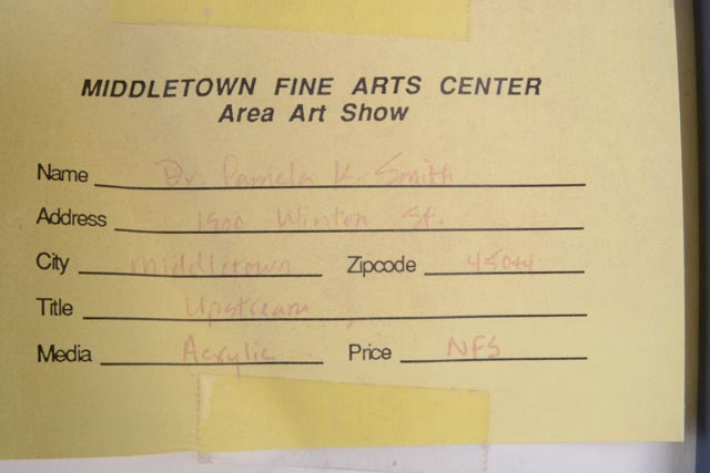 Original Abstract Acrylic by Dr. Pamela "P.K." Smith "Upstream"