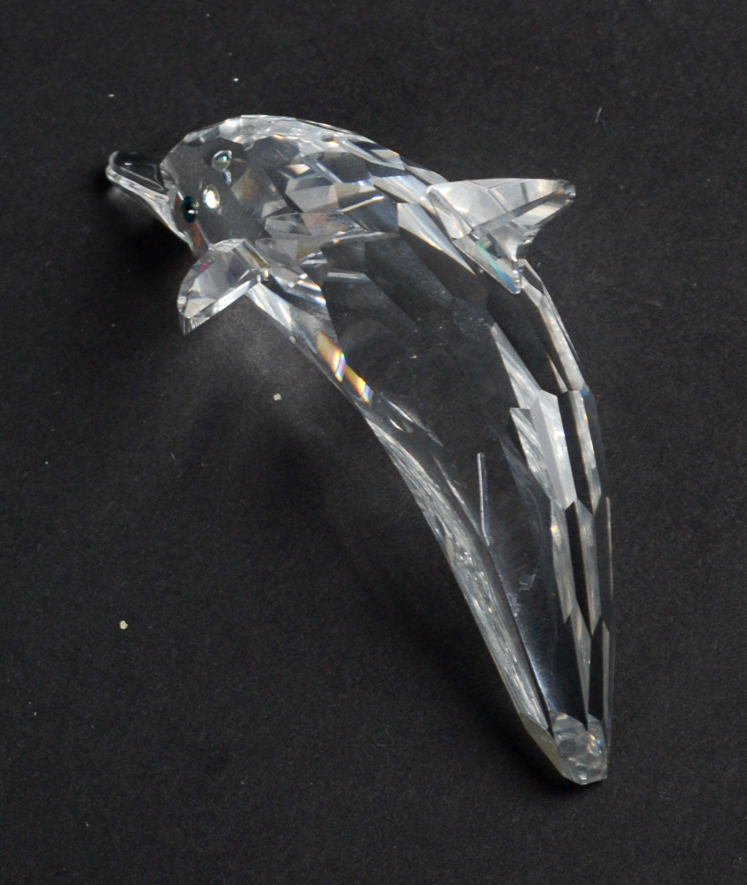 Swarovski Crystal Dolphin and Wave