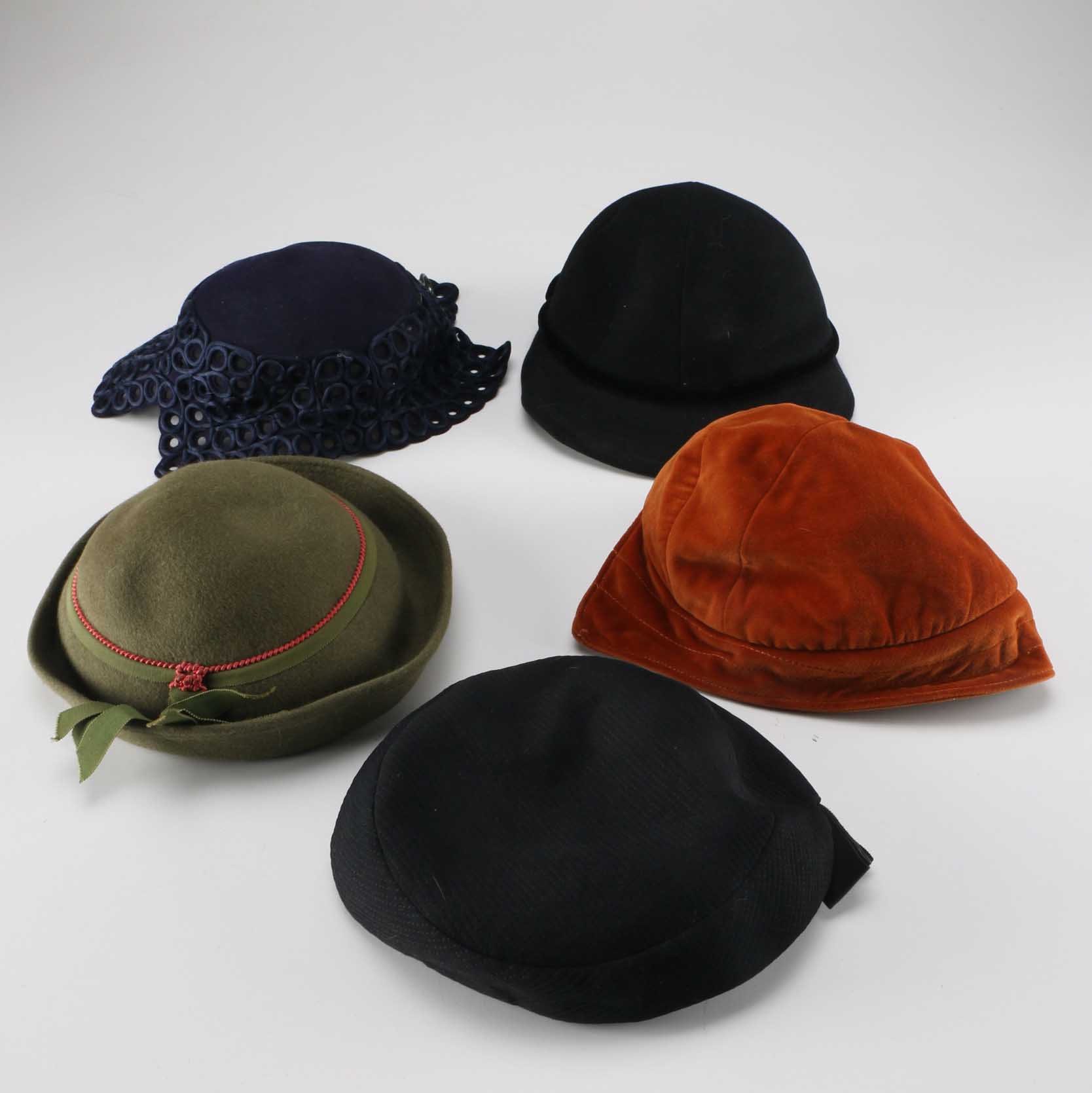 Five Vintage Hats