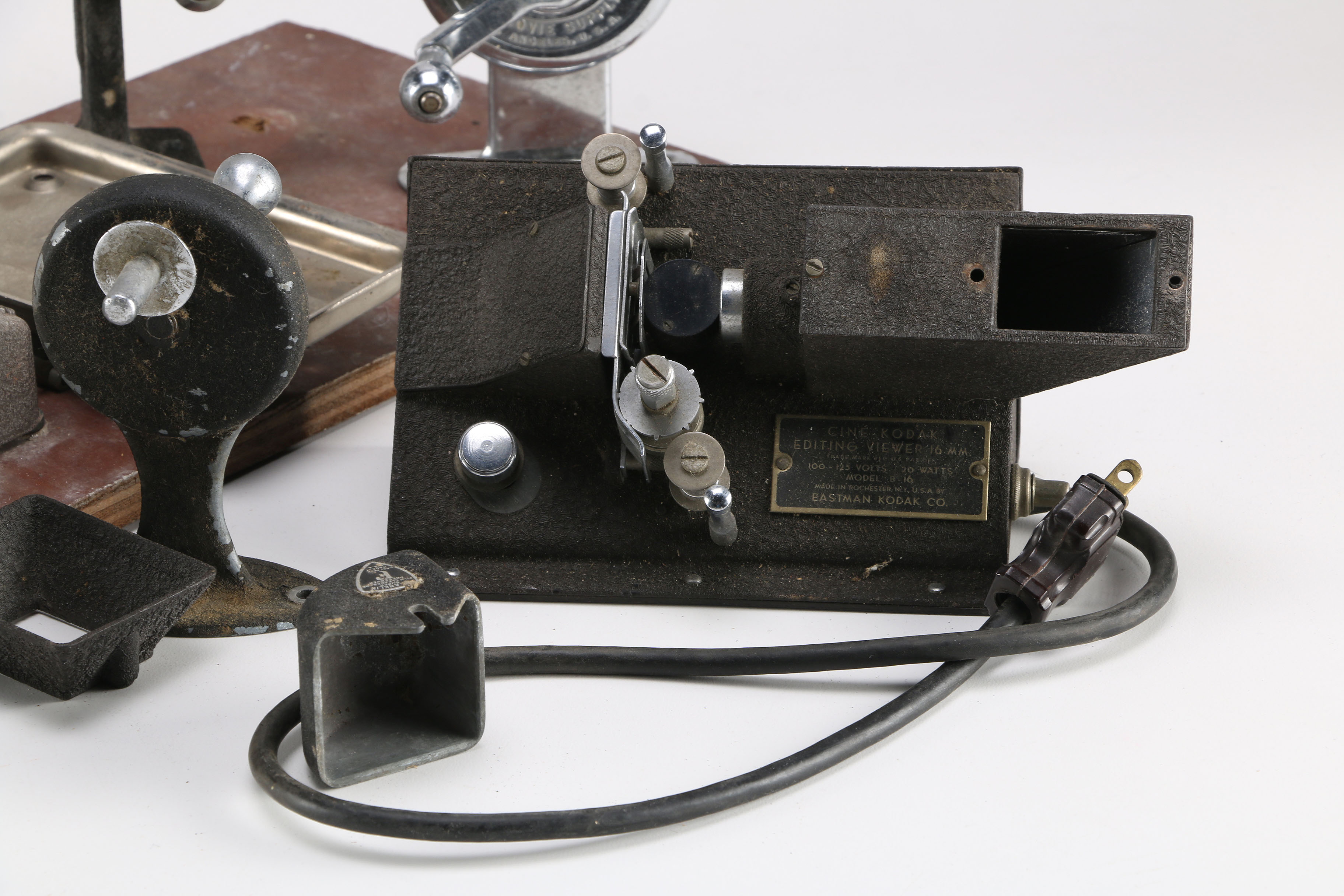 Vintage Film Splicers With Cine-Kodak Editing Viewer