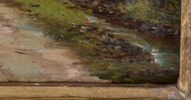 J. Williams Antique Original Oil Landscape Painting