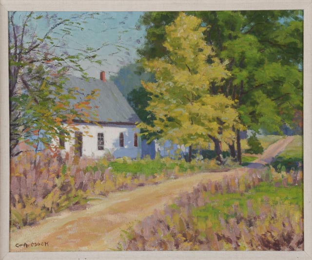 George A. Mock Original Oil Painting on Board