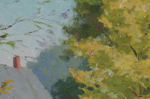 George A. Mock Original Oil Painting on Board