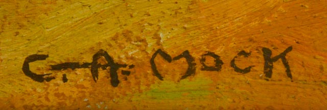 George A. Mock Original Oil Painting on Board