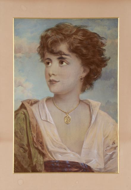 Hand-Tinted Photograph After a Gustav Ludwig Chromolithograph