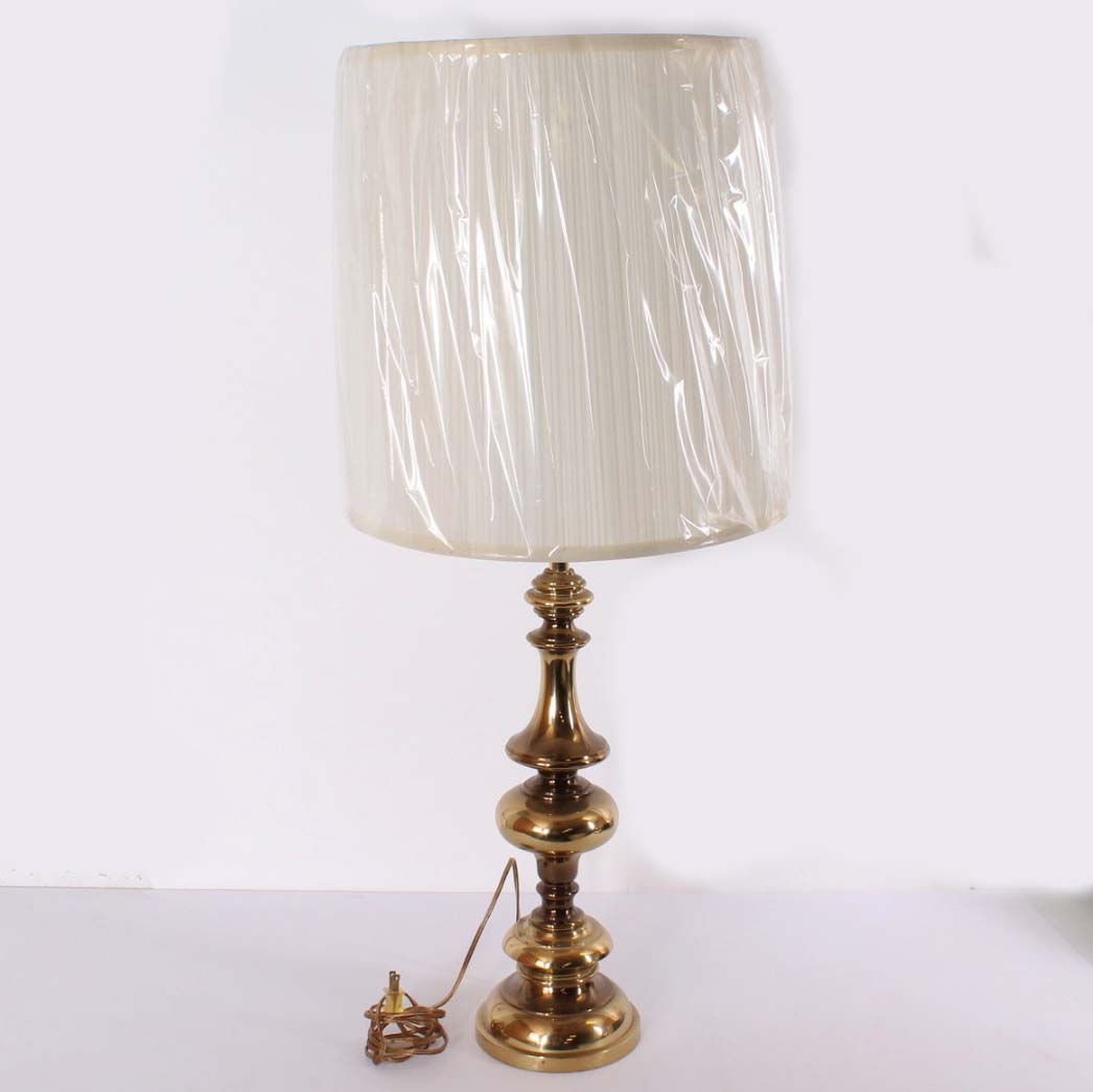 Vintage Tall Brass Lamp