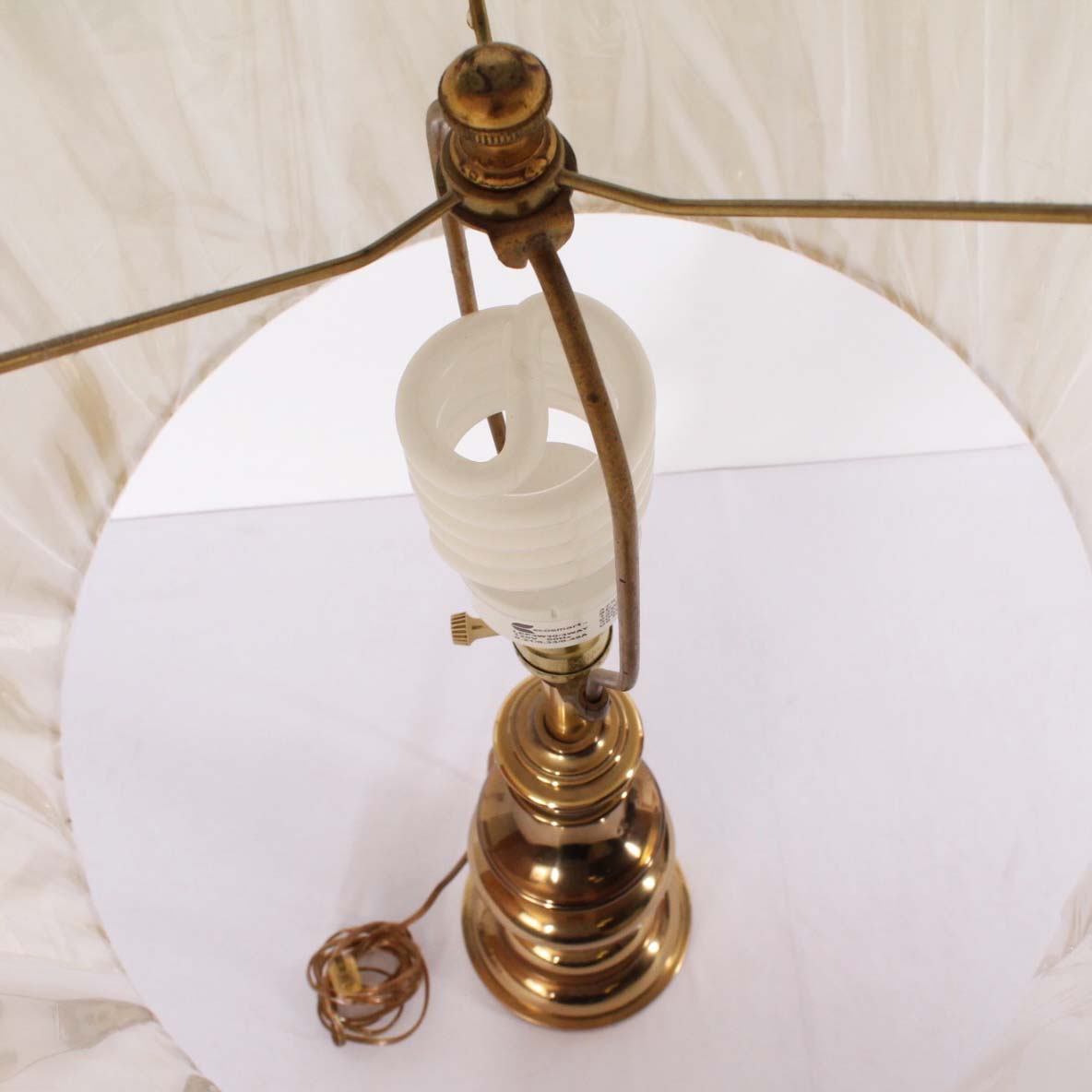 Vintage Tall Brass Lamp