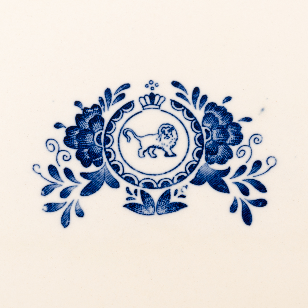 Bombay Company Delft Style Ceramic Tray Table