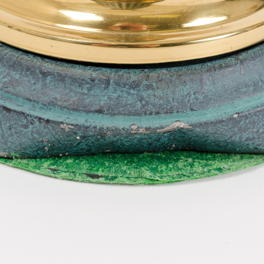 Green and Brass Desk Lamp