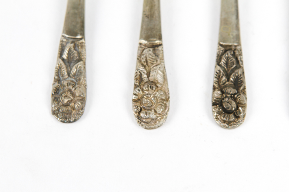 Collection of Sterling Spoons, Spreaders and a Serving Utensil