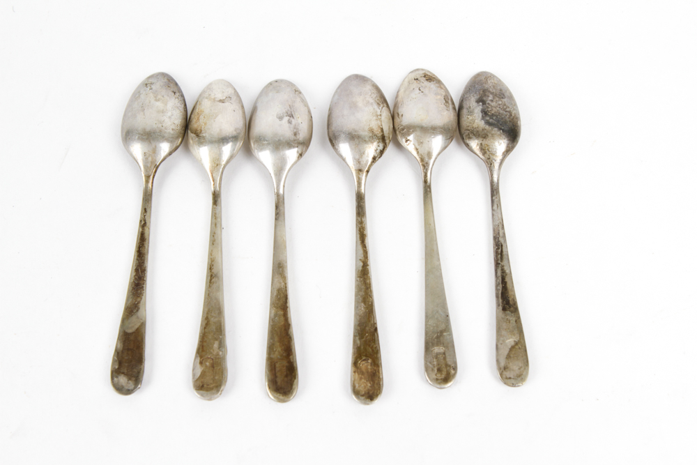 Collection of Sterling Spoons, Spreaders and a Serving Utensil