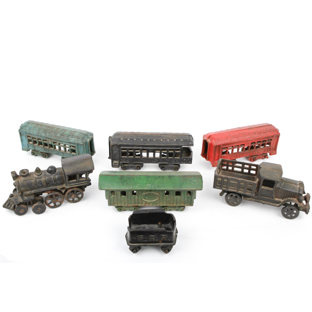 Cast Iron Trains and Trucks