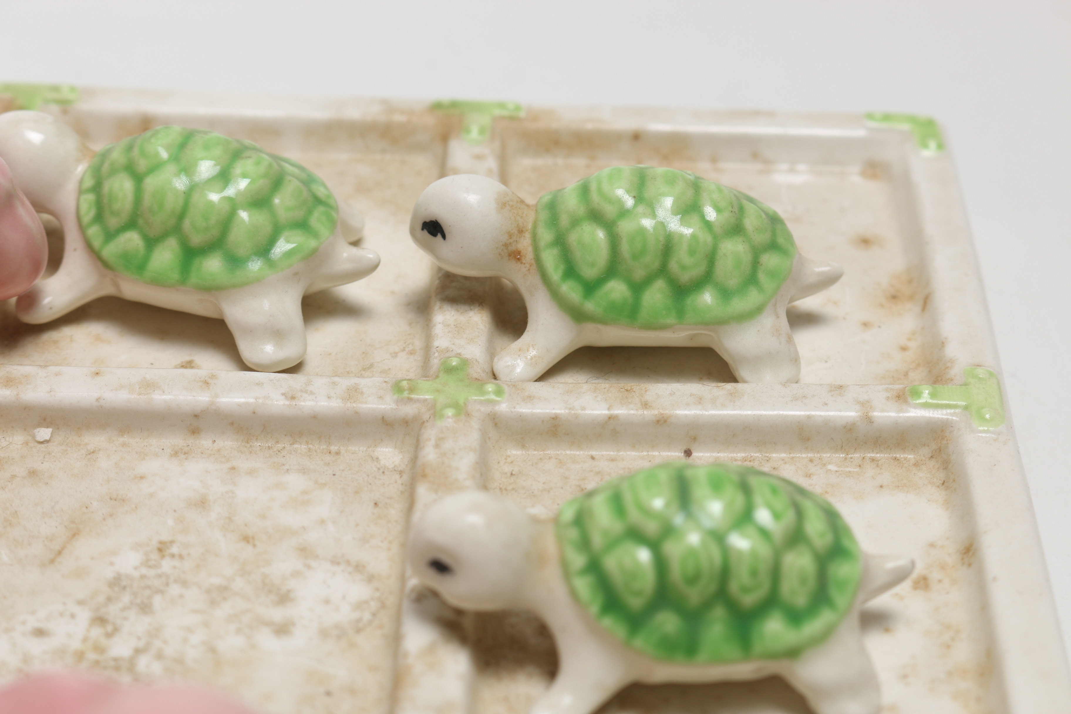 Ceramic Animal Tic-Tac-Toe Board
