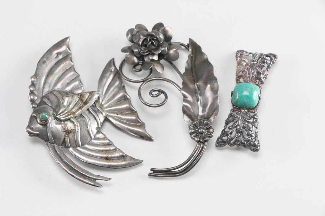 Sterling Silver Brooches