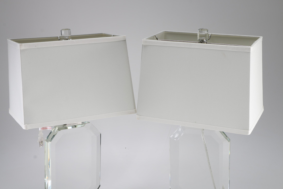 Set of Ralph Lauren Crystal Table Lamps