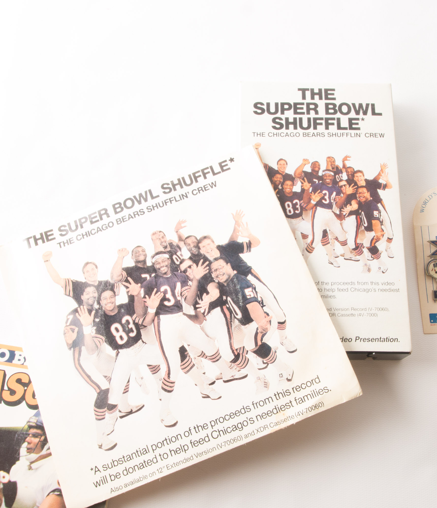 Vintage Chicago Bears Fan Paraphernalia