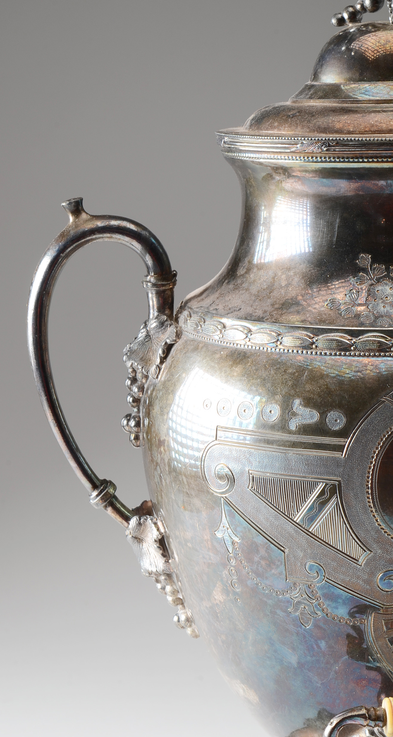 Vintage Meriden Silver Plate Coffee Urn with Sterno