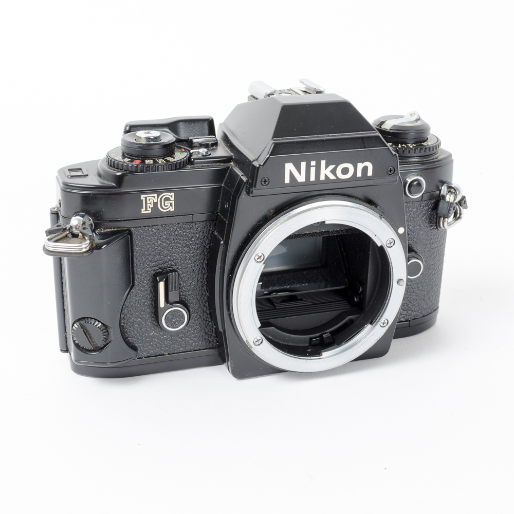 Nikon FG 35mm SLR Camera, Nikkor 50mm f/1.4 Lens and Accessories