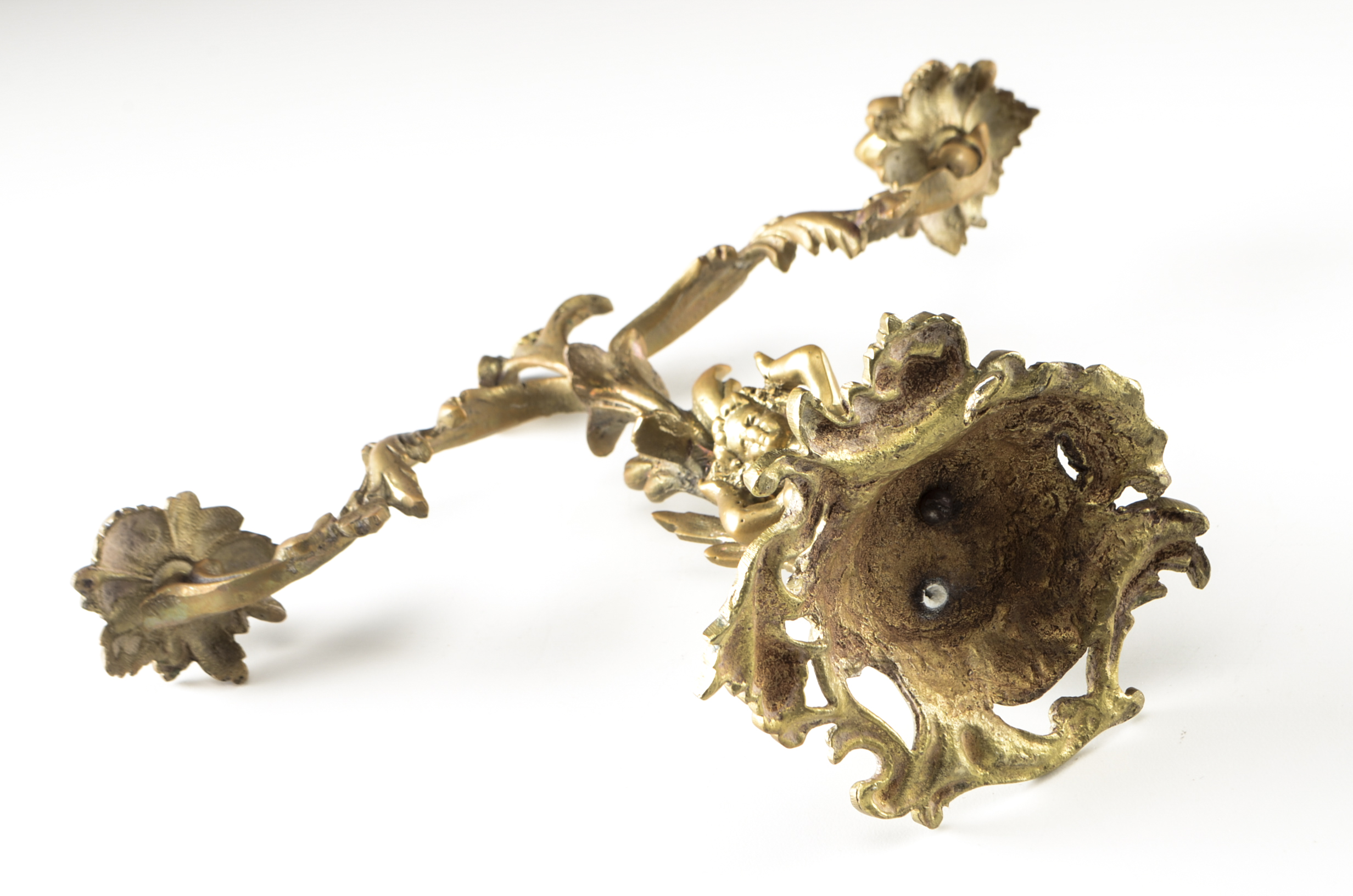 Pair of Brass Candelabras