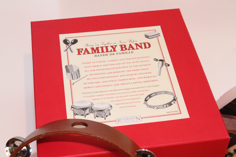 "Family Band" Home Percussion Set and "The Music Maker" Lap Harp