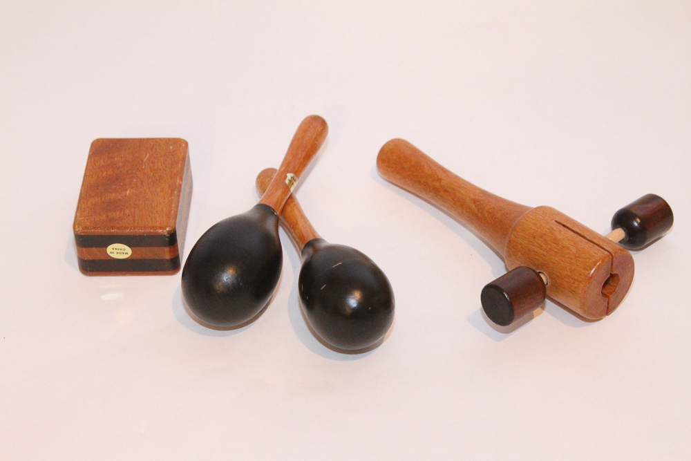 "Family Band" Home Percussion Set and "The Music Maker" Lap Harp