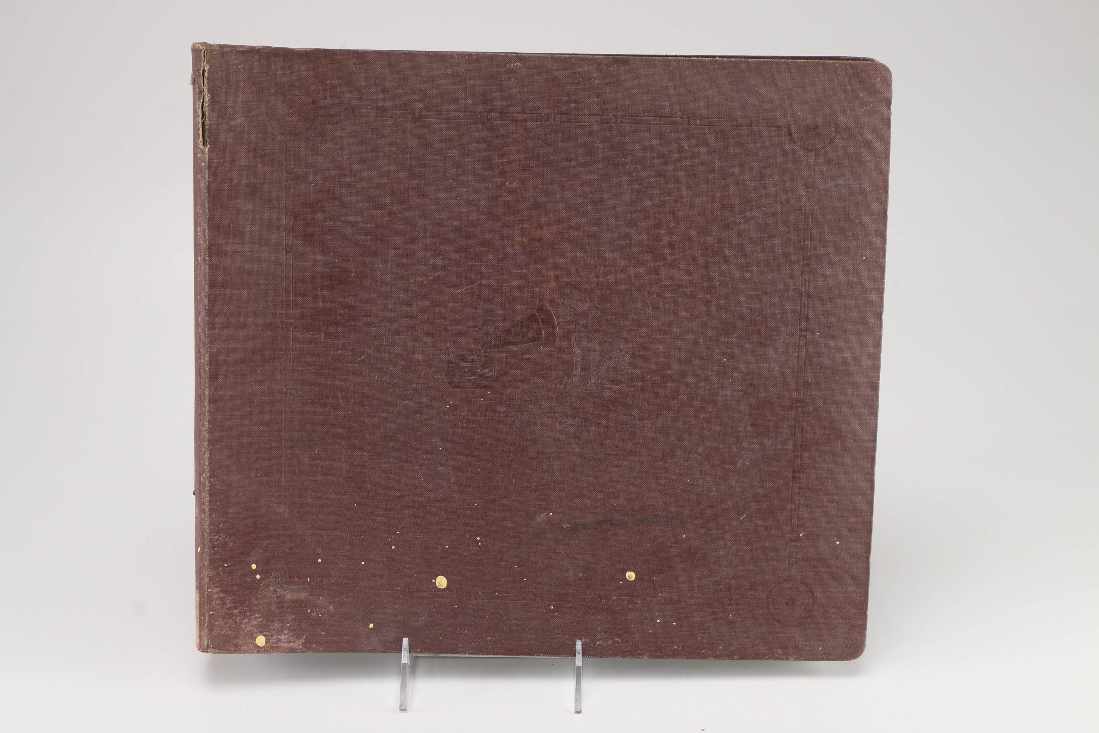 Vintage Records With Album Folders