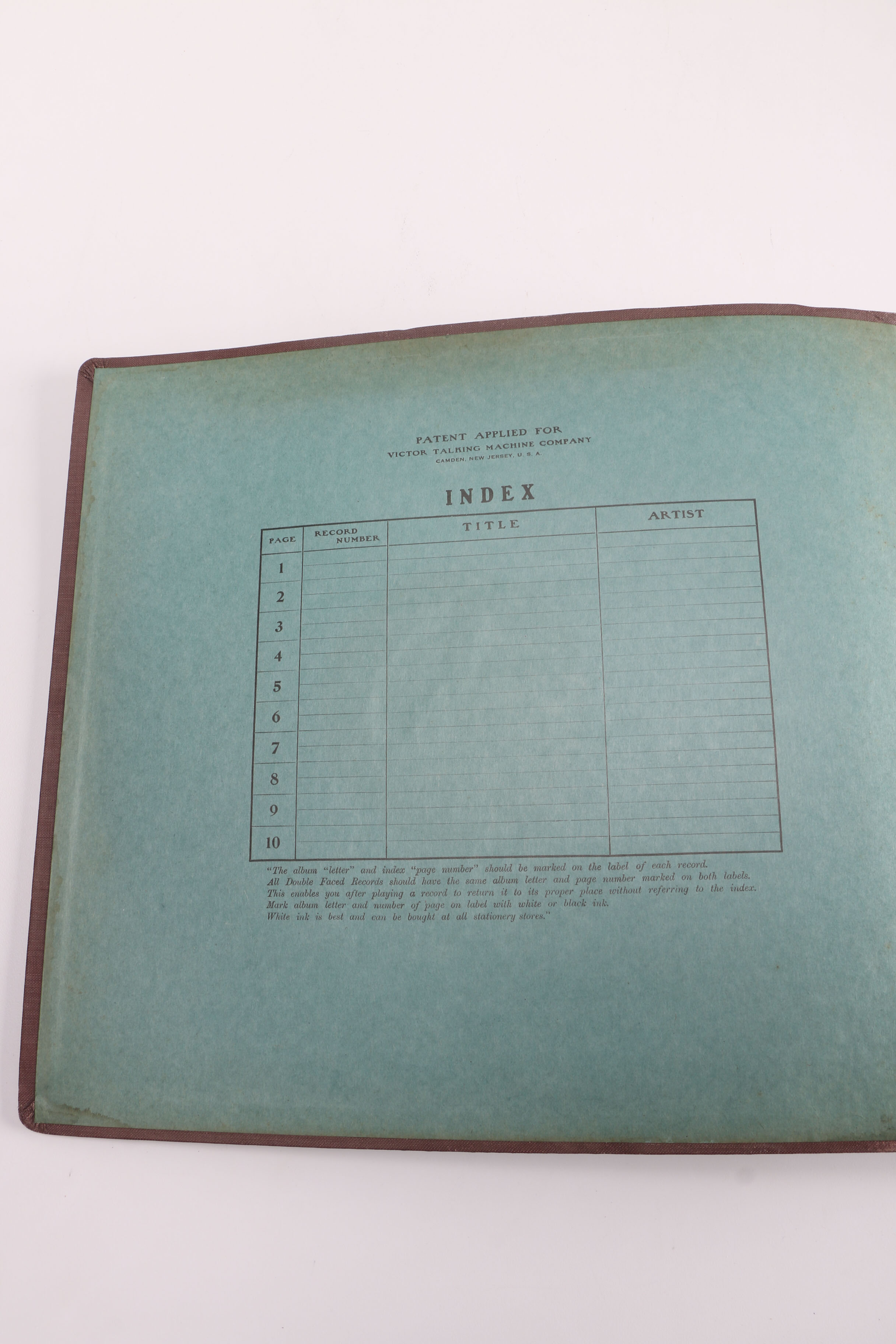 Vintage Records With Album Folders