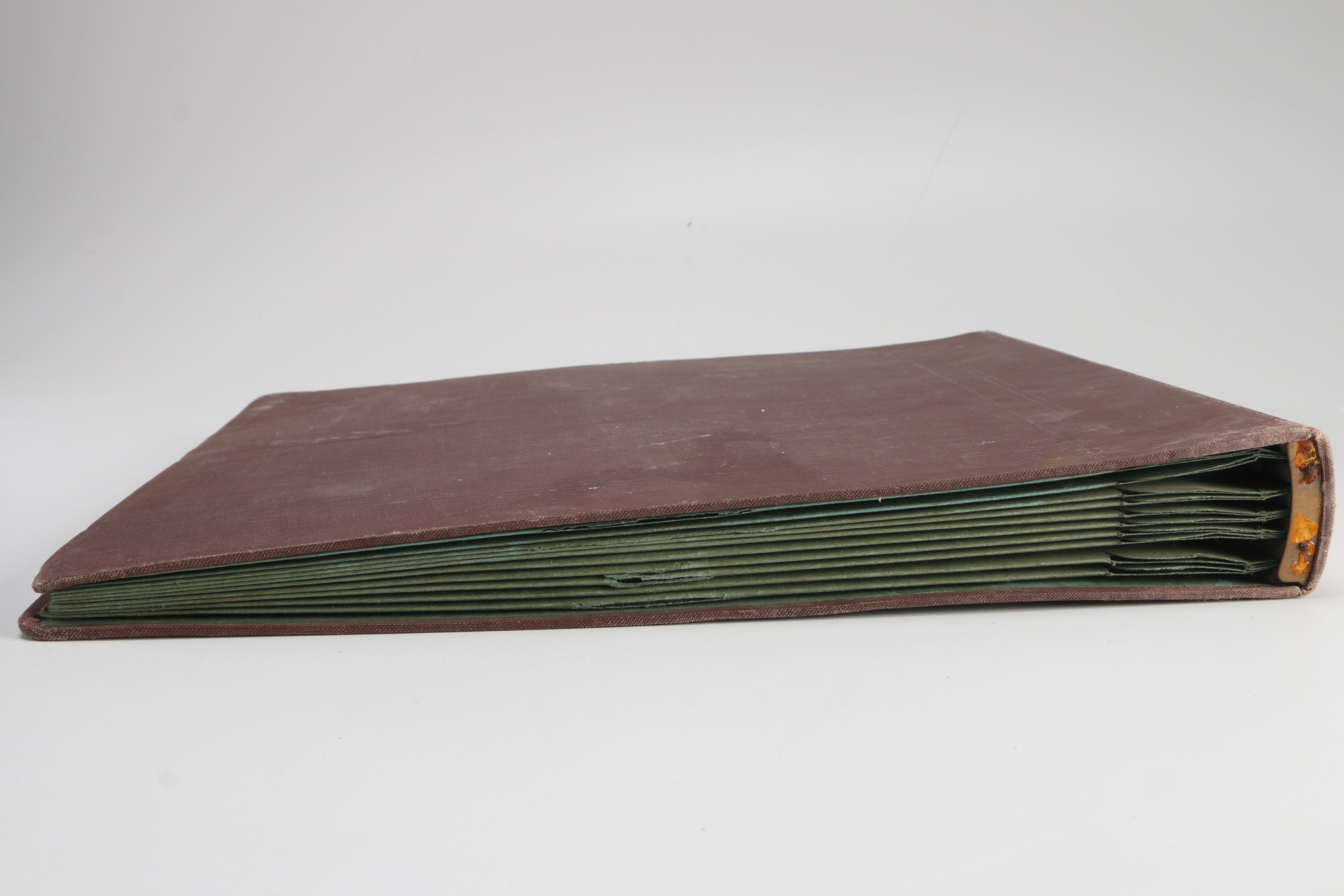 Vintage Records With Album Folders