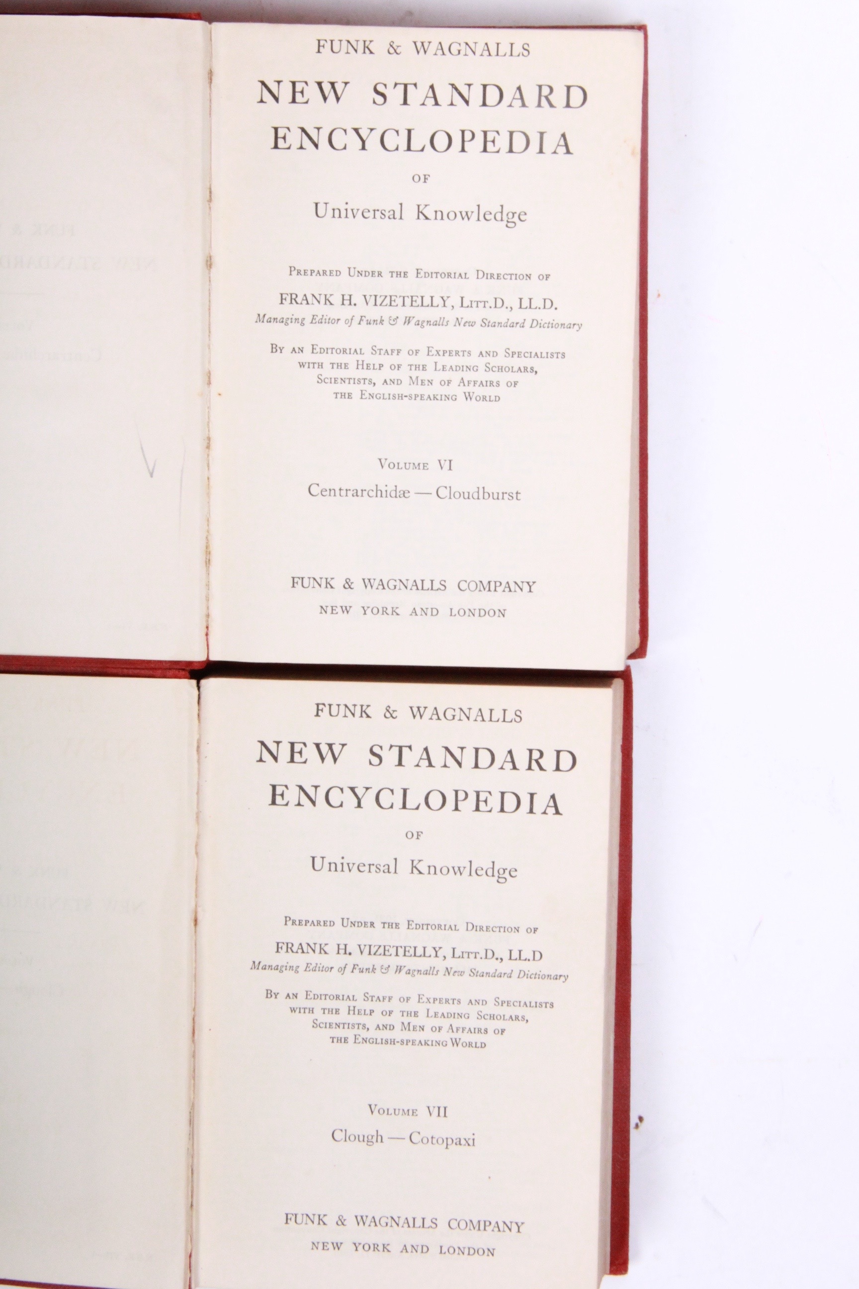 1931 Funk and Wagnalls New Standard Encyclopedia of Universal Knowledge