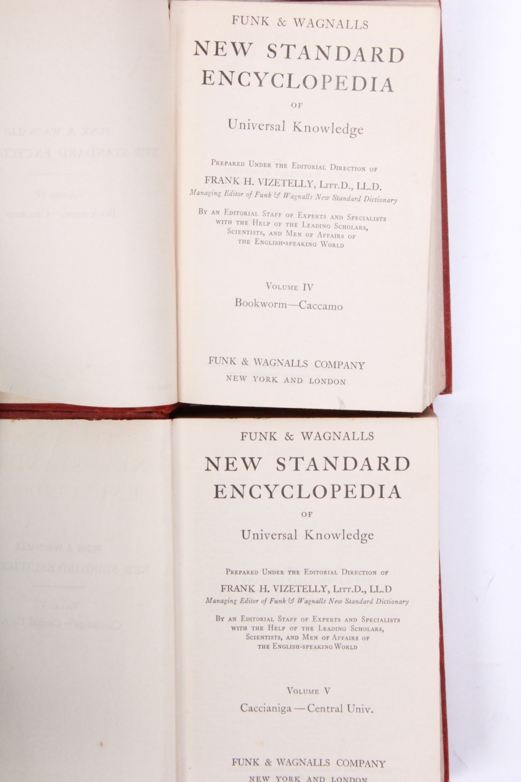 1931 Funk and Wagnalls New Standard Encyclopedia of Universal Knowledge