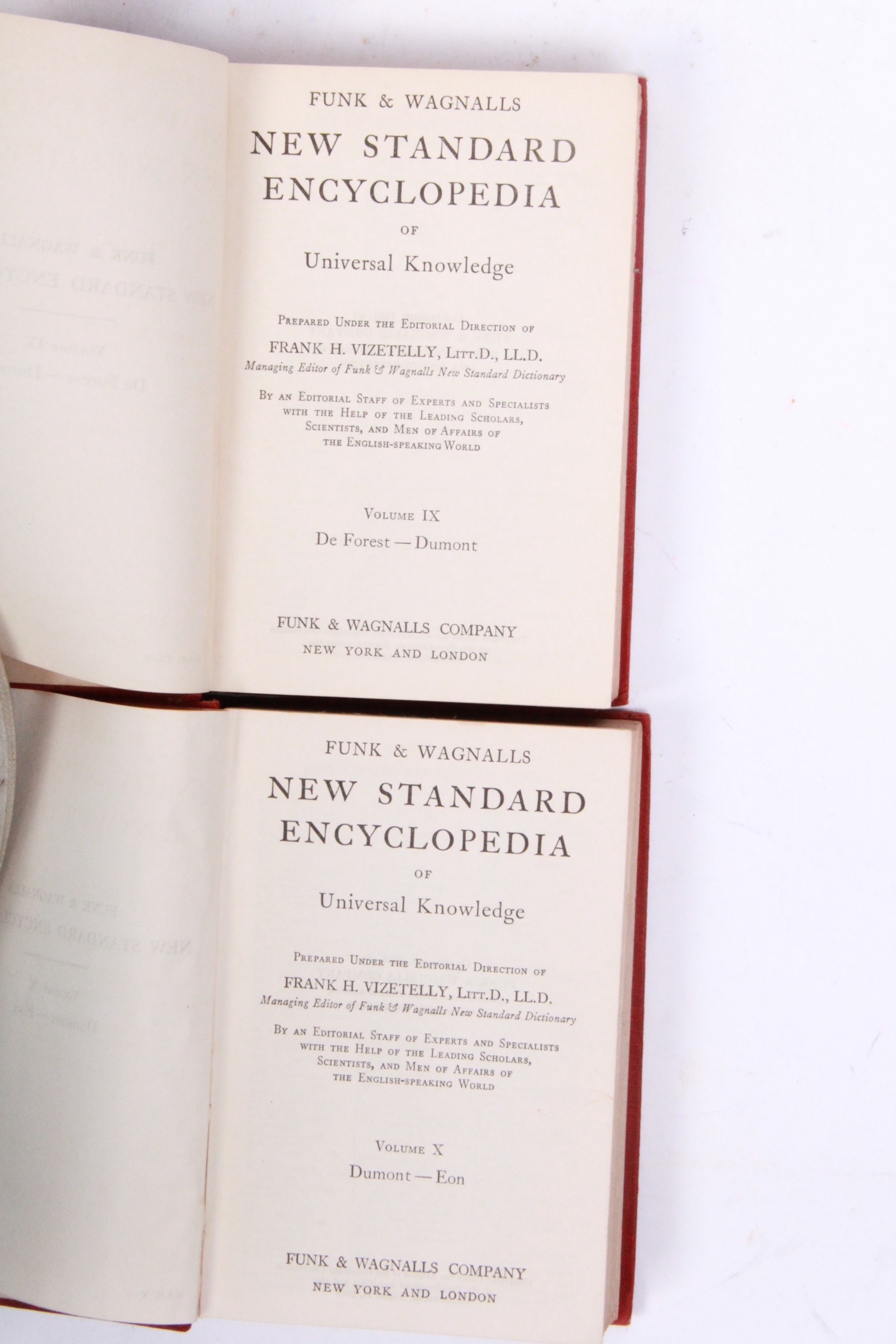 1931 Funk and Wagnalls New Standard Encyclopedia of Universal Knowledge