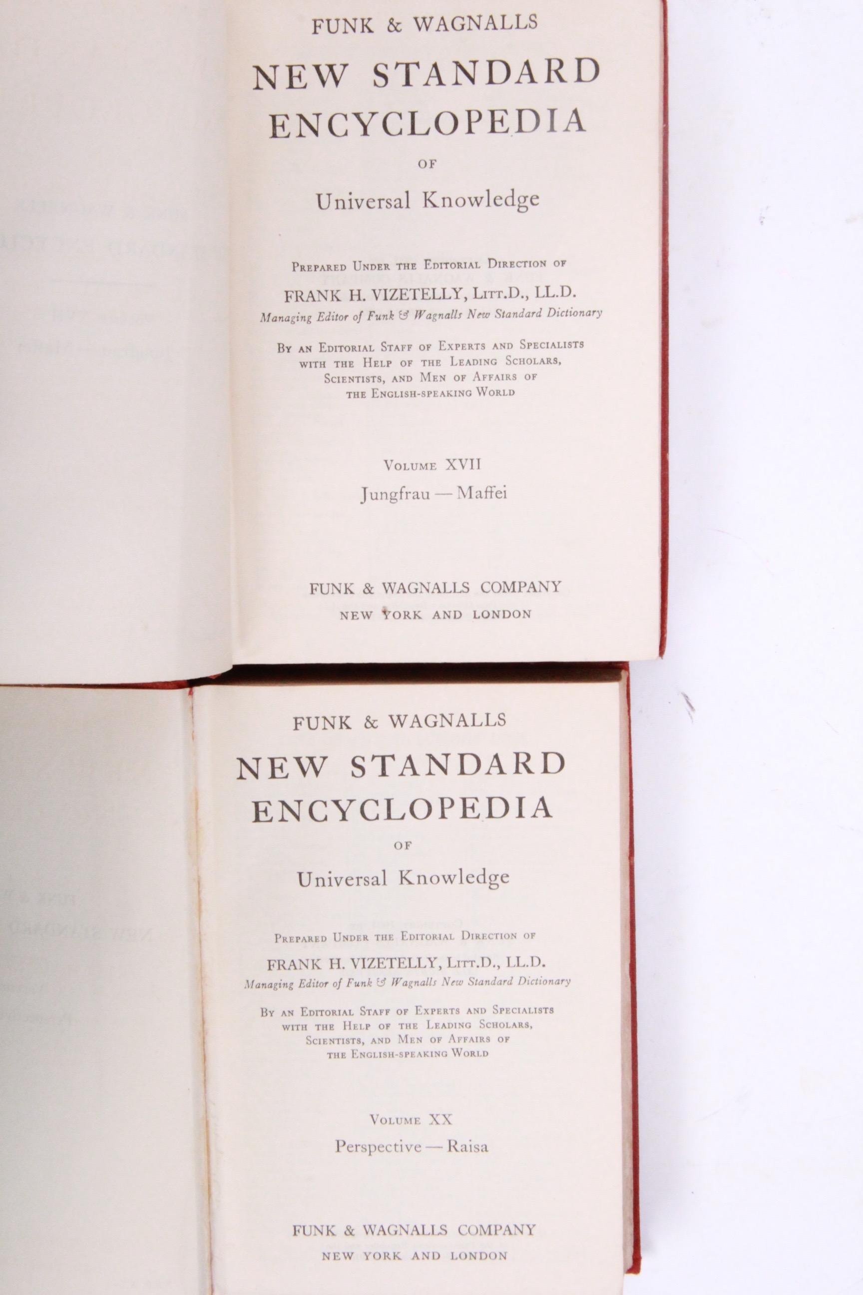 1931 Funk and Wagnalls New Standard Encyclopedia of Universal Knowledge