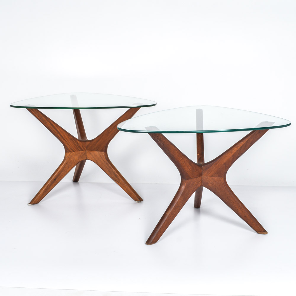 Two Adrian Pearsall Jacks End Tables