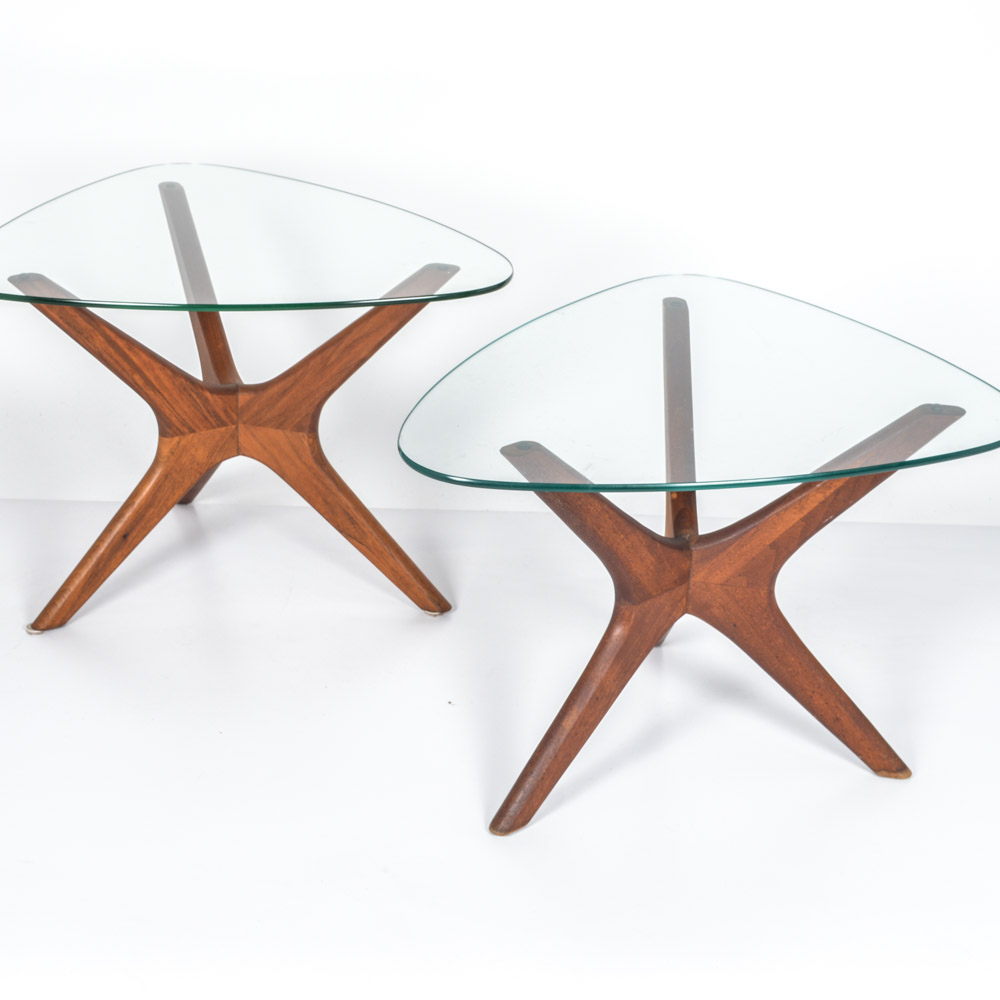 Two Adrian Pearsall Jacks End Tables