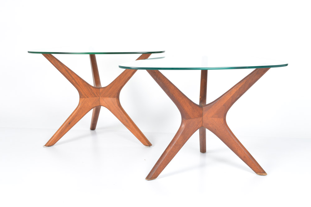 Two Adrian Pearsall Jacks End Tables