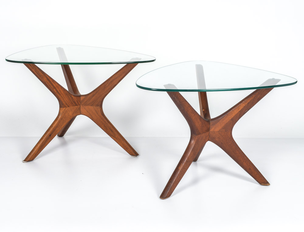 Two Adrian Pearsall Jacks End Tables