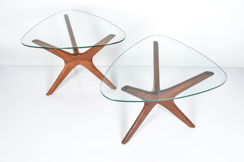 Two Adrian Pearsall Jacks End Tables