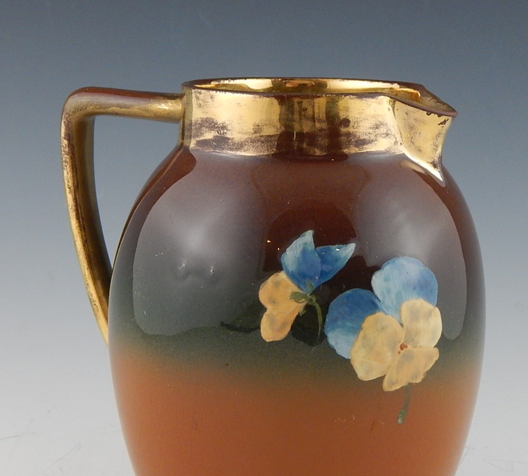 1887 Rookwood Pottery Handled Pitcher
