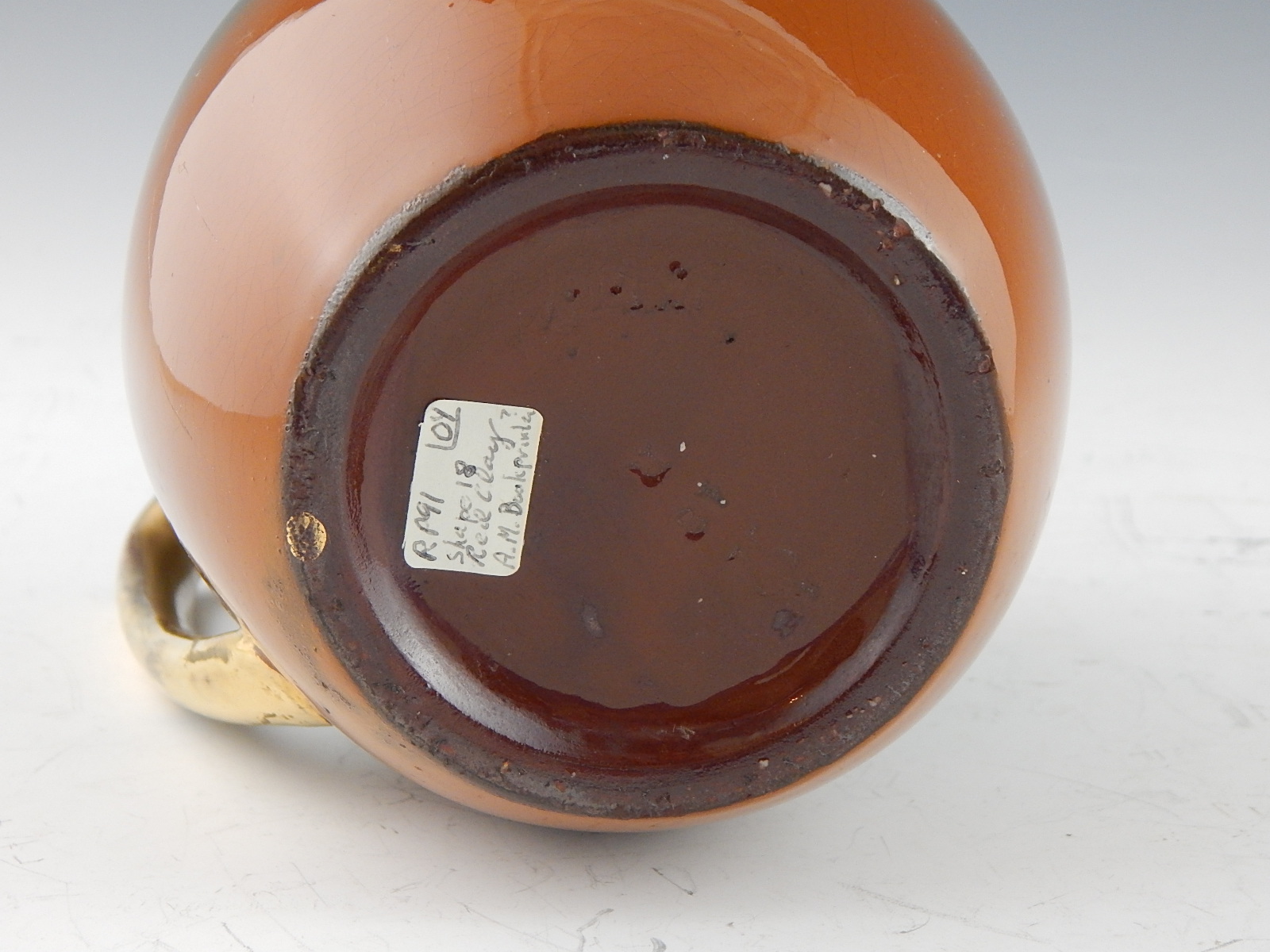 1887 Rookwood Pottery Handled Pitcher