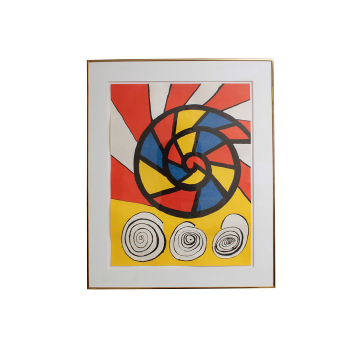 Alexander Calder Signed Limited Edition Lithograph "Phonograph"