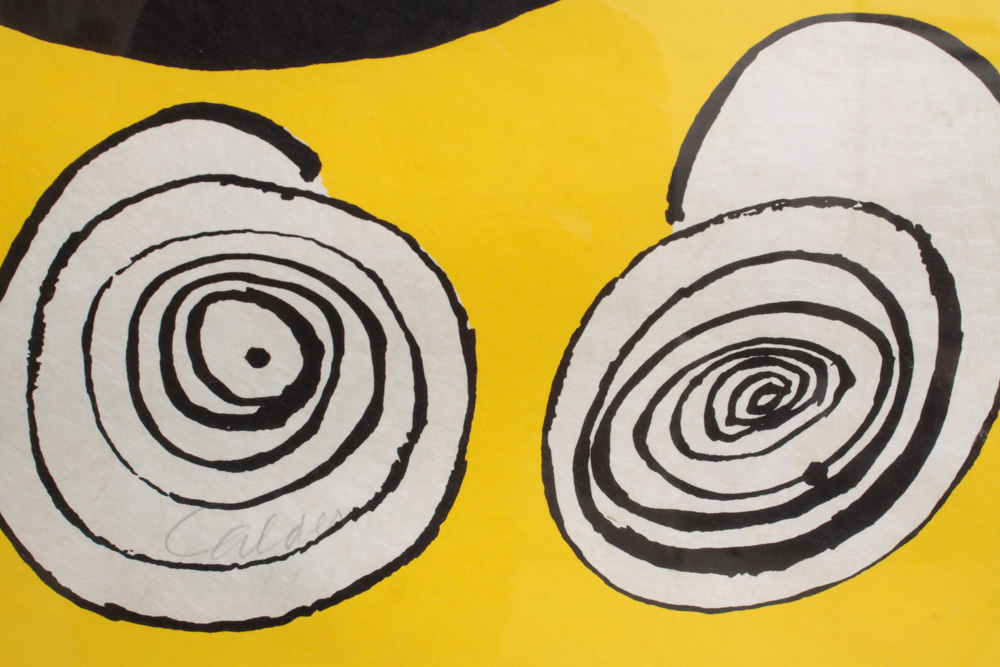 Alexander Calder Signed Limited Edition Lithograph "Phonograph"