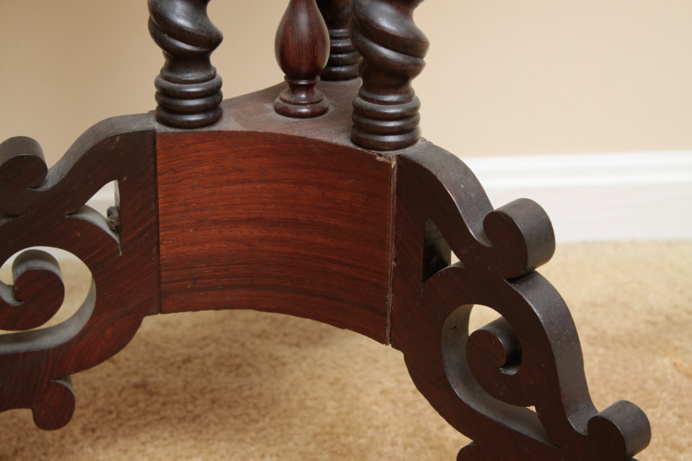 Antique Pedestal Side Table