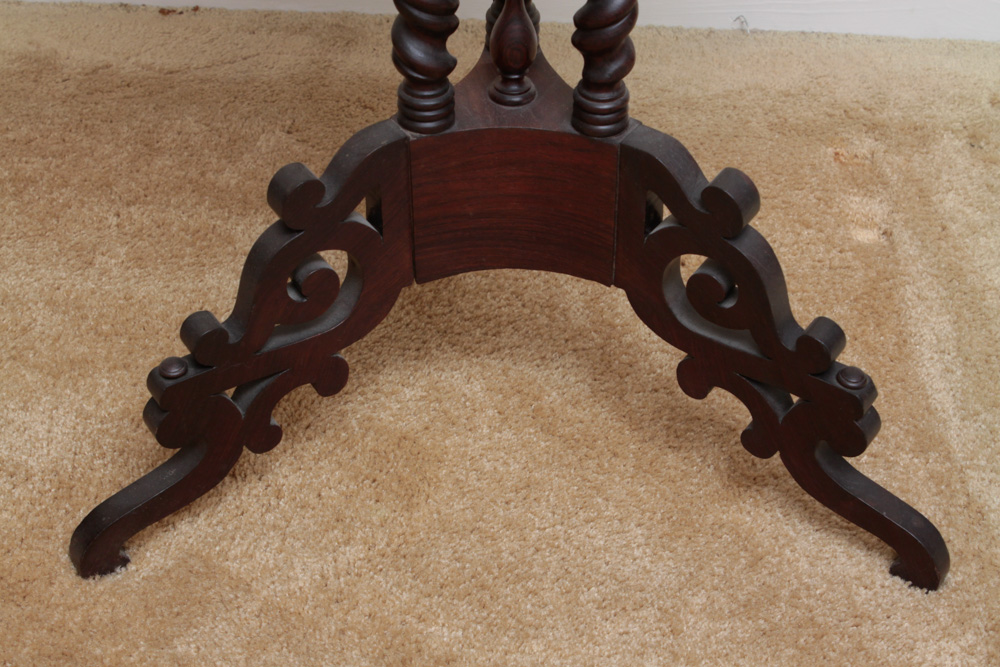 Antique Pedestal Side Table