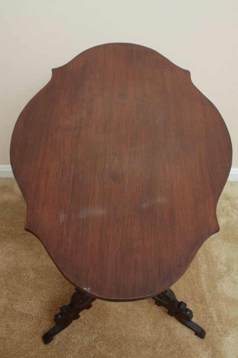 Antique Pedestal Side Table
