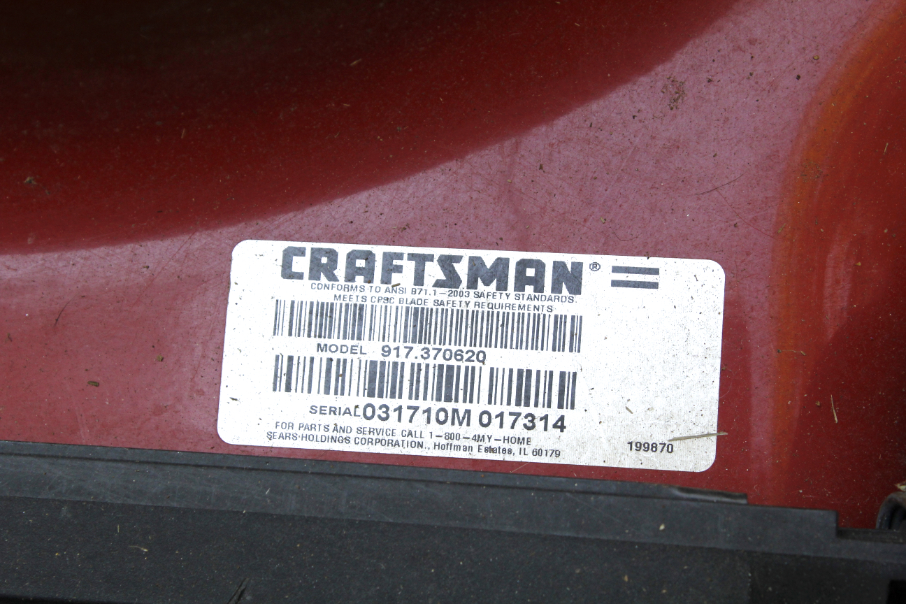 Craftsman Gold Lawnmower