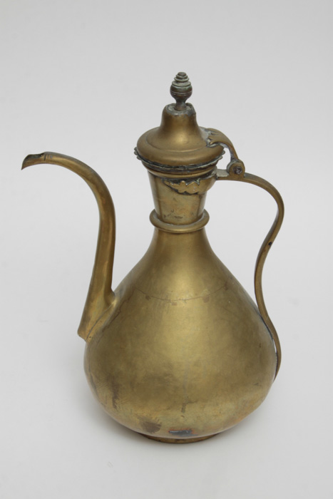 Vintage Brass Turkish Coffee Pot, Tray And Accessories