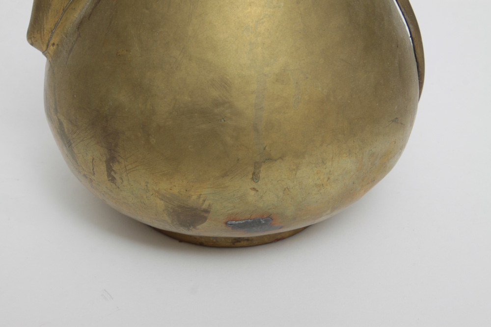 Vintage Brass Turkish Coffee Pot, Tray And Accessories