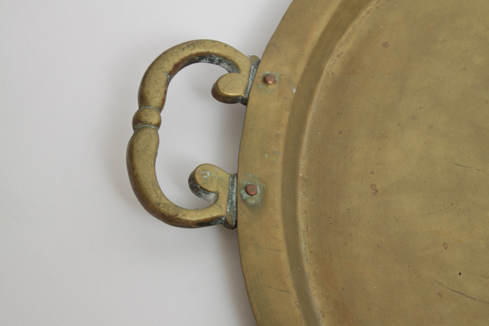 Vintage Brass Turkish Coffee Pot, Tray And Accessories